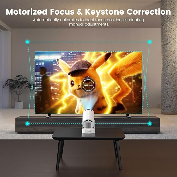 Mini Portable Projector with Wifi6 and Bluetooth, 4K Projector Support 5w Sound - Image 5