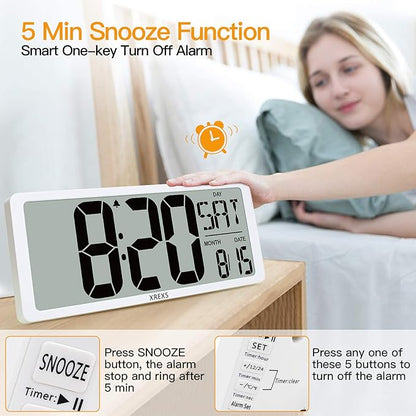 XREXS Large Digital Wall Clock - Image 5