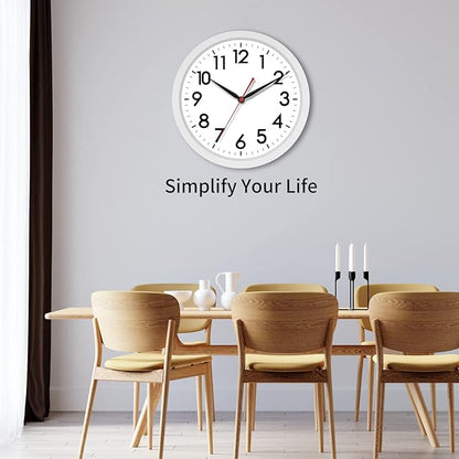 AKCISOT 14 Inch Wall Clock Silent Non Ticking Modern Wall Clocks Battery - Image 6