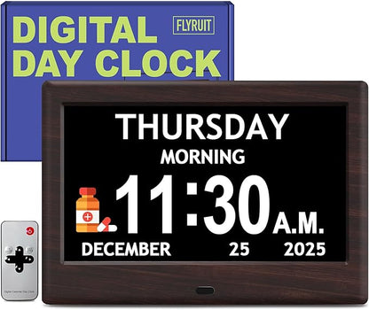 7'' Dementia Clock For Seniors, Large Display Digital Clock - Image 8