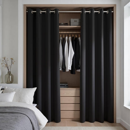 koufall closet door curtain without door,insulated thermal 78, main product view