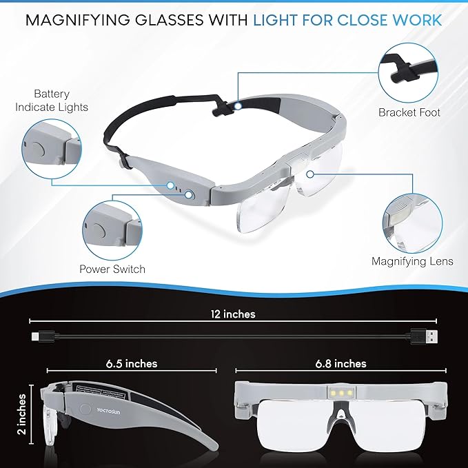 YOCTOSUN Head Magnifier Glasses - Image 6