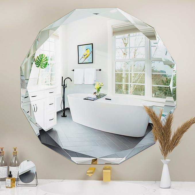 Suidia Bathroom Mirror, Frameless Bathroom Mirror by SuidiaMirror