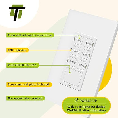 TG 1-Hour Countdown Timer Switch, - Image 5
