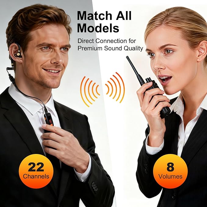 3 Pack Mini Walkie Talkies, Waterproof Small Walkie Talkies Two Way Radio - Image 7