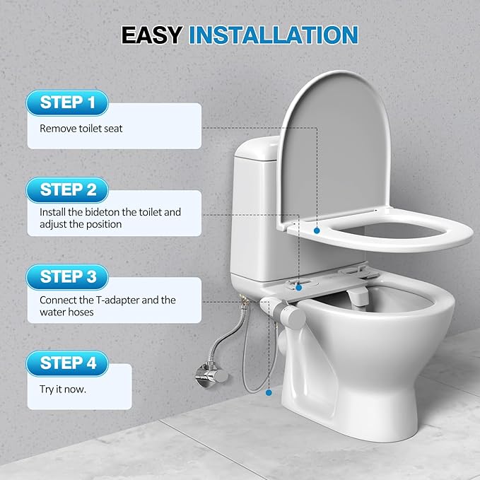 Non-Electric Bidet Dual Mode Bidet Attachment - Image 5