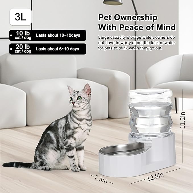 RIZZARI Gravity Water Bowl Dispenser - Image 5