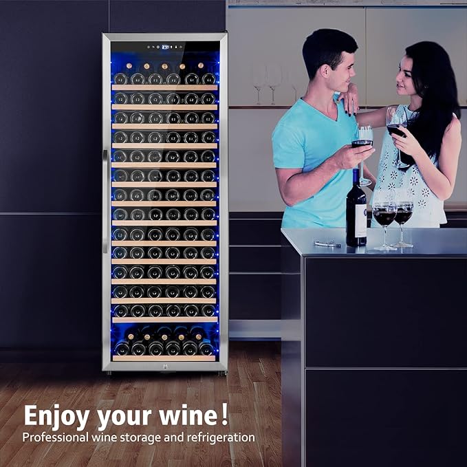 Wine Cooler Refrigerator, 179 Bottles Professional Wine Fridge - Image 7