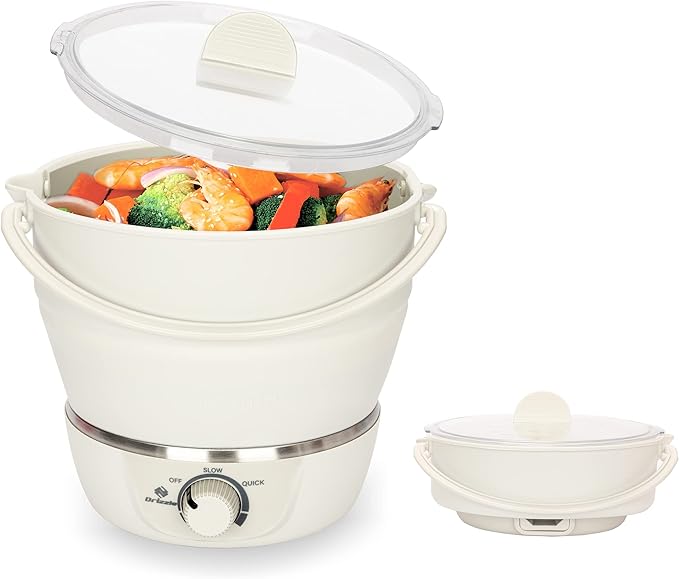 Drizzle Foldable Electric Cooker Travel Hot Pot by Drizzle