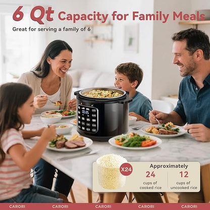 9-in-1 Electric Pressure Cooker 6 Qt, Stainless Steel Inner Pot, Programmable - Image 3