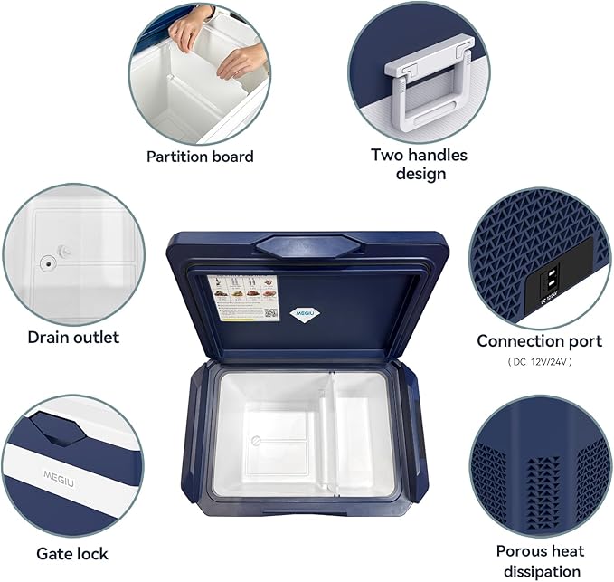 Car Fridge Portable 12V Refrigerator 40 Quart 12 Volt Freezer Compressor Cooler - Image 7