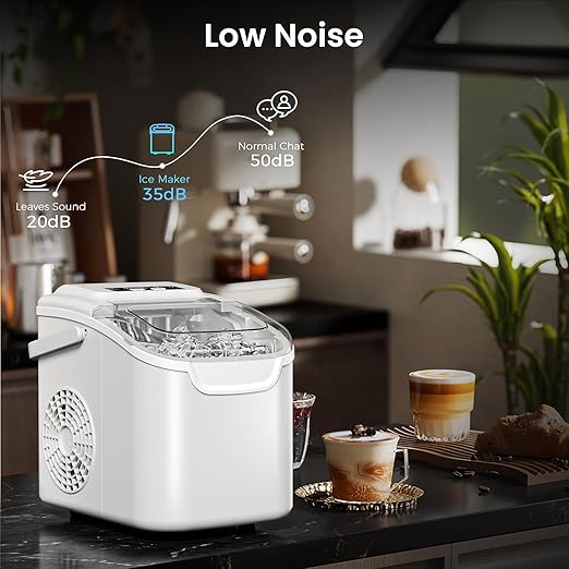 Antarctic Star Pro-Grade Countertop Ice Maker, 8 Cubes in 6 Mins, Self-Cleaning - Image 6