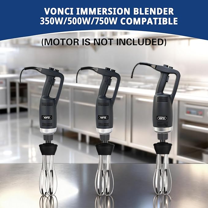 VONCI 10inch Detachable Whisk Attachment. 350W, 500W & 750W Commercial - Image 3