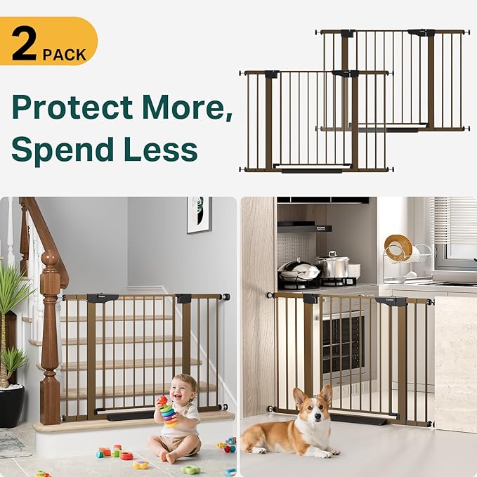 Cumbor 2 Pack 29.7-46" Baby Gate - Image 2