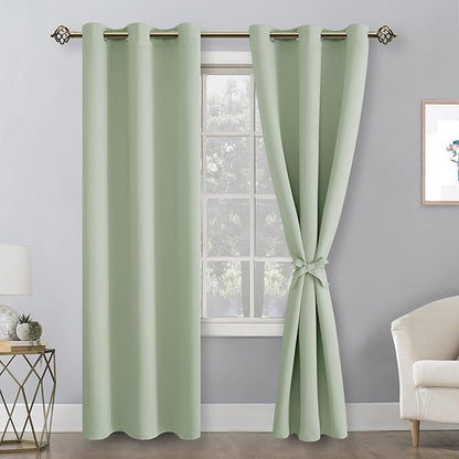 Hiasan Blackout Curtains for Bedroom, 42 x 72 Inches Long - Image 2