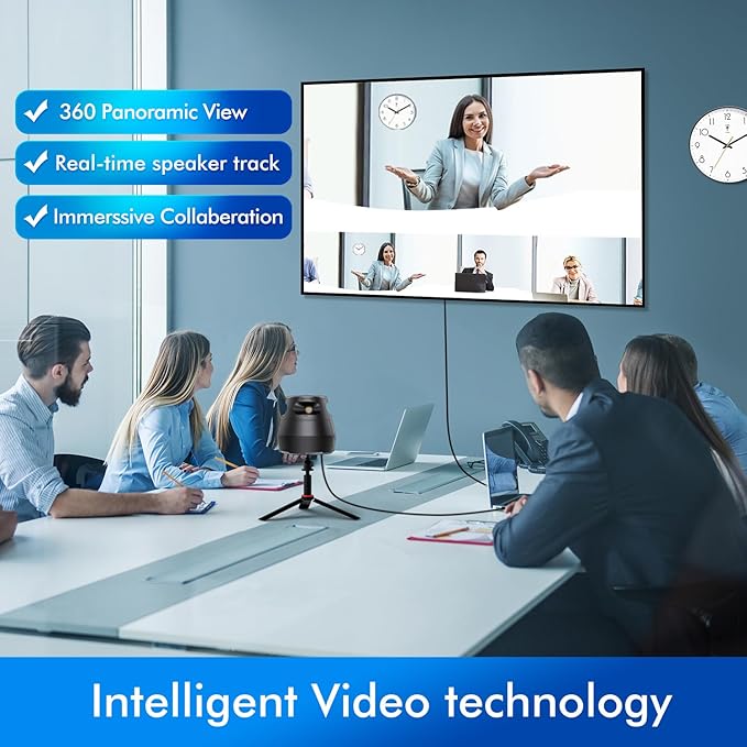Meeteasy 360 Conference Camera, Immersive Video Conference Experience, Both - Image 2
