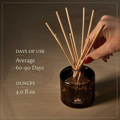Thymes Petite Oil Reed Diffuser Set – Includes Reeds, Fragrance Oil & Glass - Image 4