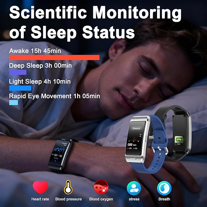 2-in-1 Smart Health Band with Built-in Bluetooth Earbuds, Fitness & Activity - Image 5