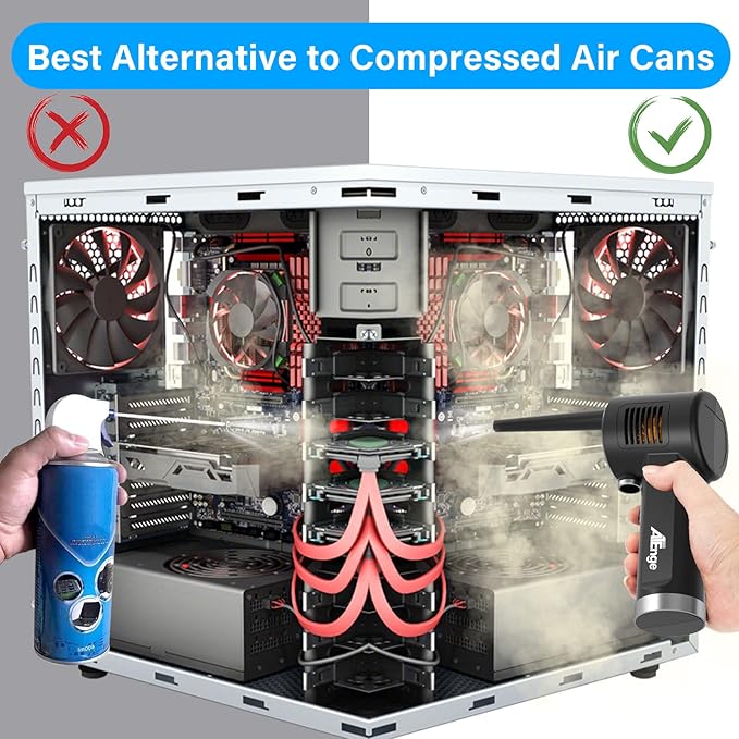 Electric Air Duster, Cordless Air Duster, Rechargeable Compressed Air Duster - Image 3