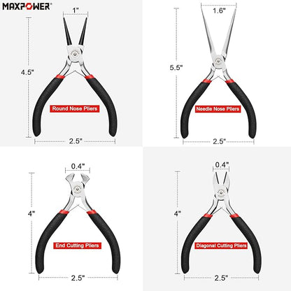 MAXPOWER Mini Jewelry Pliers Set - Image 2