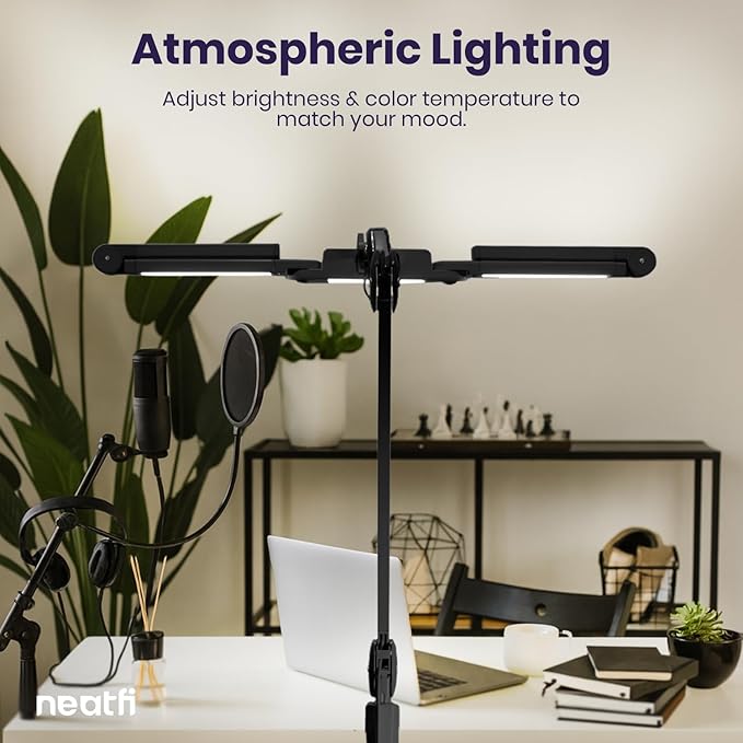 Neatfi 3, 000 Lumens LED Desk Lamp, 360 SMD LEDs, CRI 95, Adjustable Light Modes - Image 9
