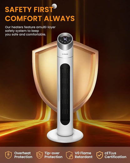 Space Heater, 1500W Tower Heater - Image 4