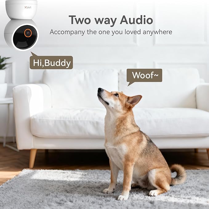 Indoor Camera Wireless, 3K Indoor Camera No Subscription, 360° Motion Detection - Image 6