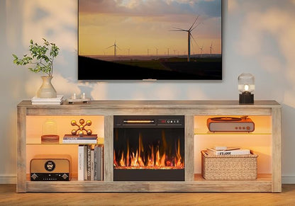 Bestier 63 Inch Modern Fireplace TV Stand - Image 6