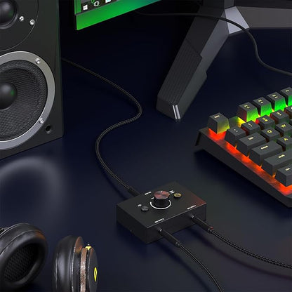 Y.D.F 3.5mm Stereo Audio Switch Audio Switcher Passive Speaker Headphone Manual - Image 3