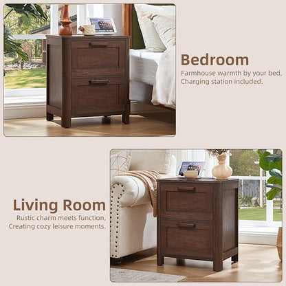 Joaxswe Farmhouse Nightstand - Image 9