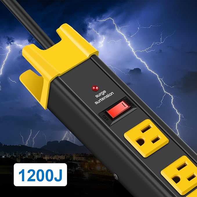 CCCEI Heavy Duty Power Strip Surge Protector - Image 6