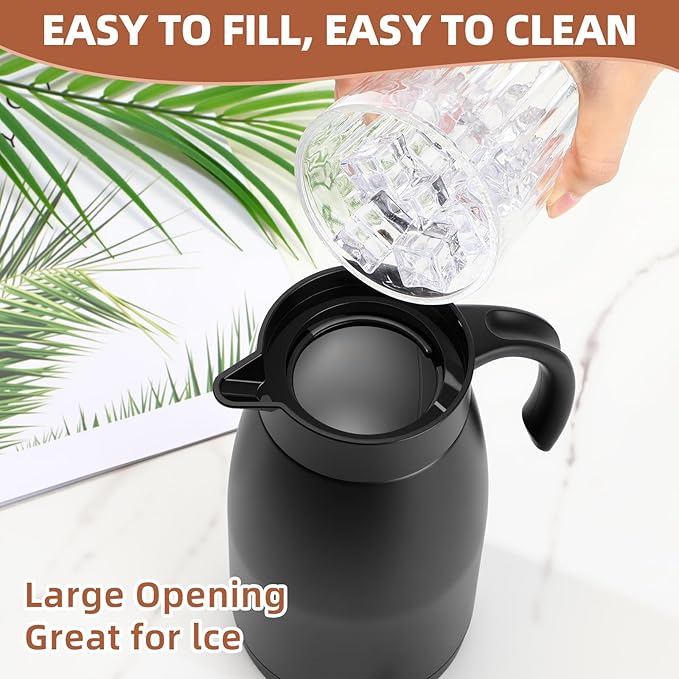 Norme 2 Pcs Thermal Coffee Carafe Insulated Stainless Steel Coffee Carafe - Image 3