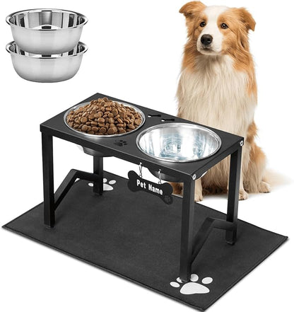Elevated Dog Bowls, Metal Raised Dog Bowl Stand by FLODOMIXHOME