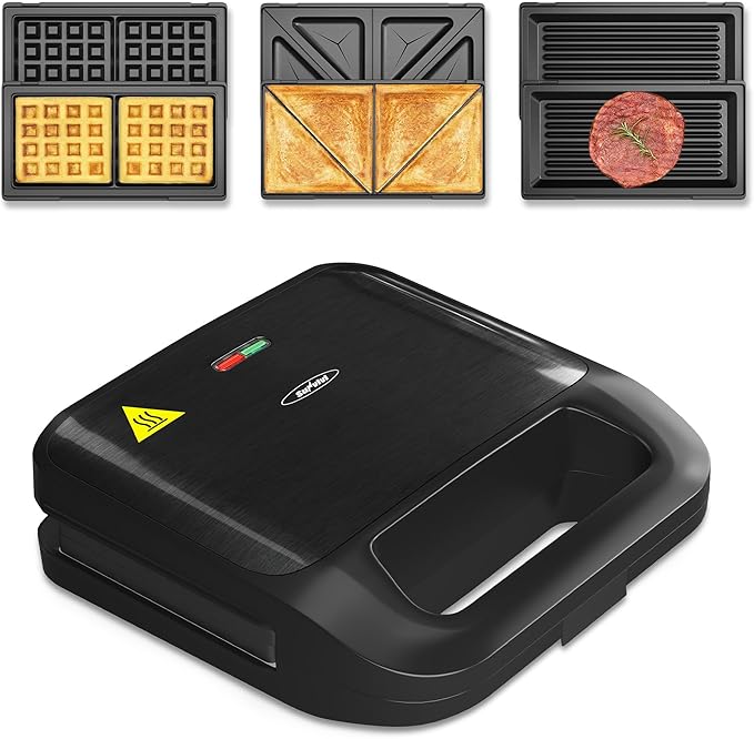Sunvivi Sandwich Maker Panini Press: Waffle Maker by WeGetLife