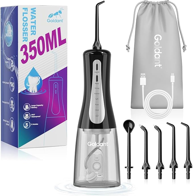 GOLDANT 350ML Water Dental Flosser Teeth Pick by GOLDANT