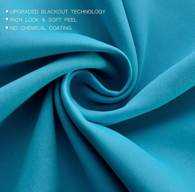 MIUCO Room Darkening Thermal Insulated Grommet Window Blackout Curtains Panels - Image 4