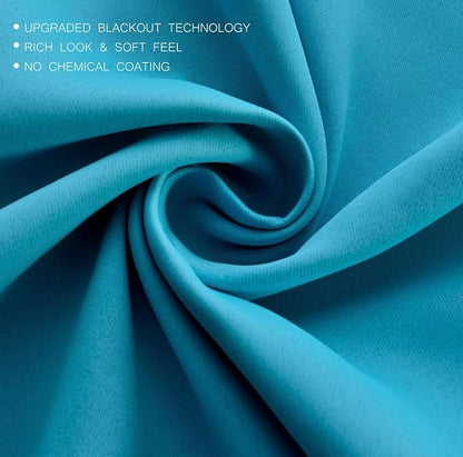 MIUCO Room Darkening Thermal Insulated Grommet Window Blackout Curtains Panels - Image 4