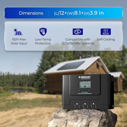 Rover Lite 60A MPPT Solar Charge Controller + BT-2 Smart Monitor - Image 4