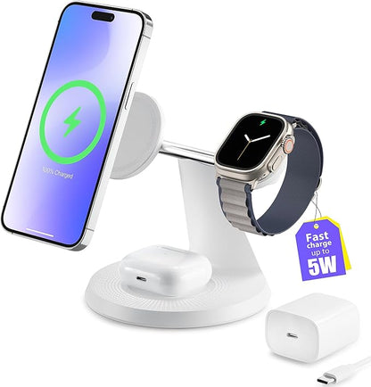 3-in-1 Wireless Charging Station by PEFERIDA