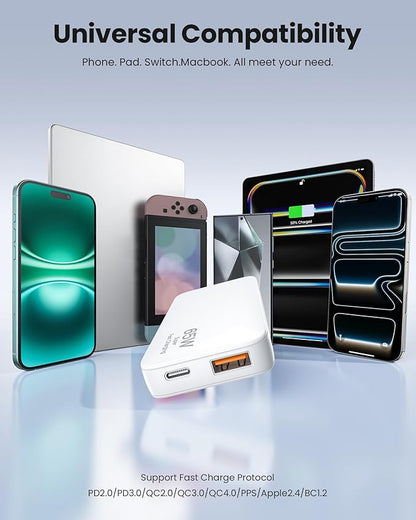 65W Ultra-Thin Foldable Charging Plug USB-C, Portable Mobile Phone and Laptop - Image 6