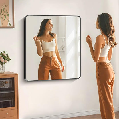 40" x 36"Bathroom Mirror, Matte Black Wall Mirror - Image 3