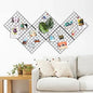 Feadily 5 Pack Metal Grid Wall Board Including 2 Hook Rack, Photo Wall by Feadily