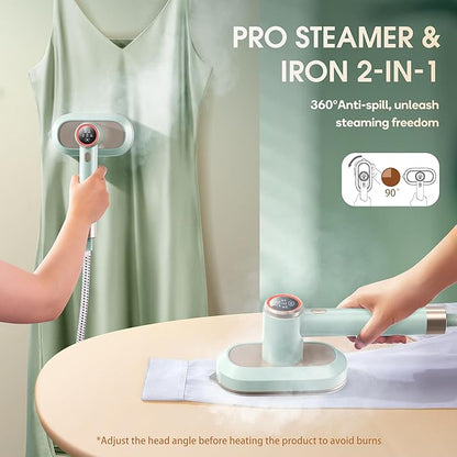 Newbealer 2In1 Pro Steam Station Iron, 1550W Turbo 3-level Steam & 3 Dry Heat - Image 7