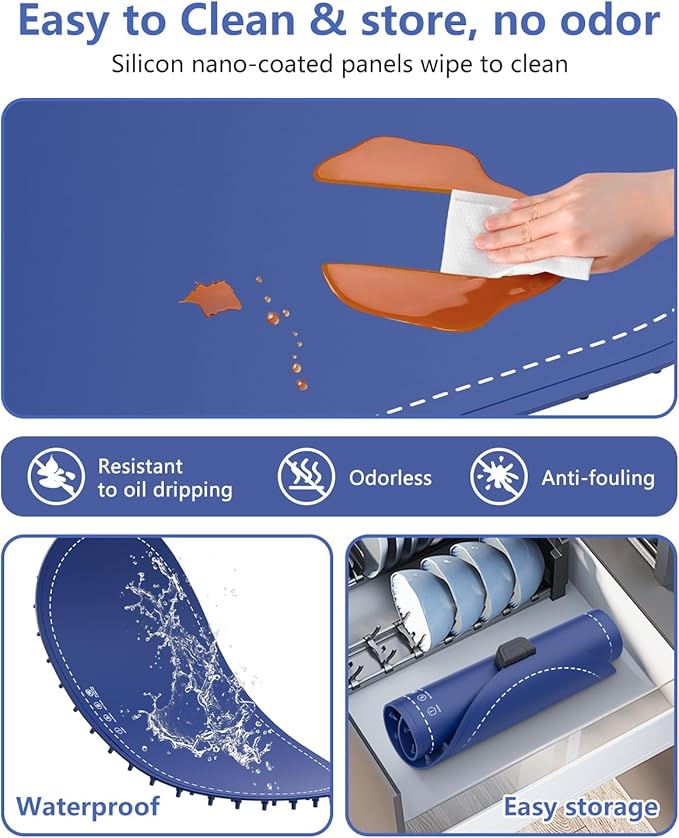 Warming Mat for Food with Adjustable Temperature Timer, 10S Fast Heating - Image 6