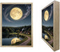 URVIP LED Glowing Photo Frame, 3D Starry-Sky Blue Moon Wall Art, 9x12 Inches by URVIP