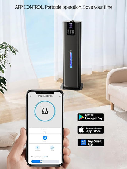 8L Smart Humidifier for Large Room Bedroom, Cover up to 505ft², Remote & APP - Image 2