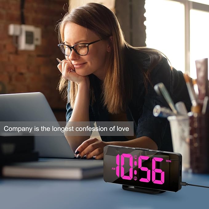 Digital Alarm Clock, Large LED Digital Clock - Image 7