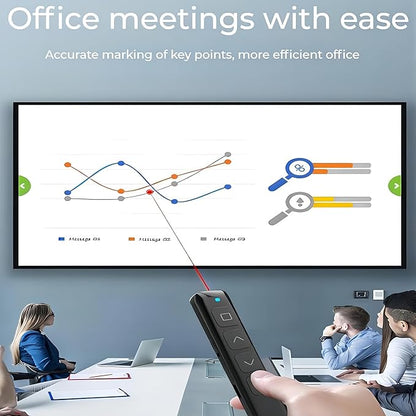 Wireless Presenter, 2.4GHz USB Control Presentation PPT PowerPoint Clicker - Image 4