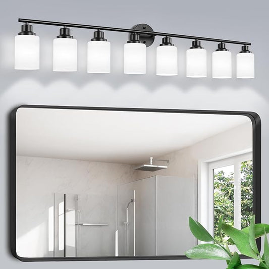 Guliaofo 8-Light Vanity Lights, Modern Vanity Lighting Fixture by GuliaofoLights