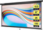 VIVOHOME 80 Inch 16:9 Pull Down Projector Screen, HD 4K Retractable Movie Screen by VIVOHOME